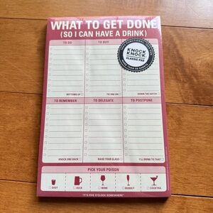 Knock Knock Classic Pad with Black and White Design